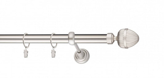 Galerie metalica ODEON simpla 25mm x 1.6m, satin nichel(argintiu mat)
