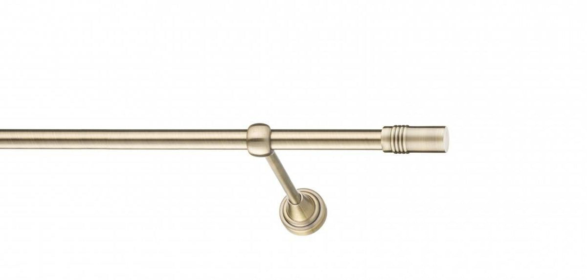 Galerie Metalică Celtex, simplă, clasic, fără inele, 16mm, antique brass (auriu antic)