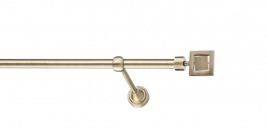 Galerie Metalică Saturn, simplă, clasic, fără inele, 16mm, antique brass (auriu antic)