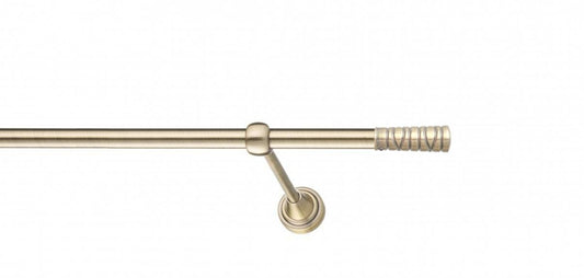 Galerie Metalică Striat, simplă, clasic, fără inele, 16mm, antique brass (auriu antic)