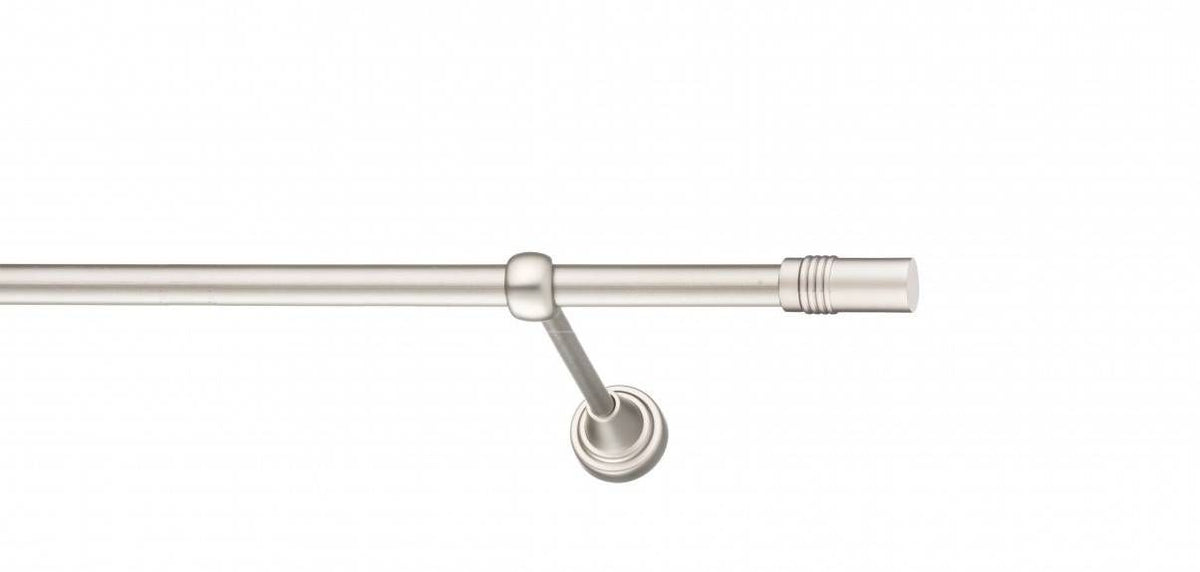 Galerie Metalică Celtex, simplă, clasic, fără inele, 16mm, satin nichel (argintiu mat)