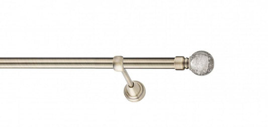 Galerie Metalică Buble, simplă, clasic, fără inele, 25mm, antique brass (auriu antic)