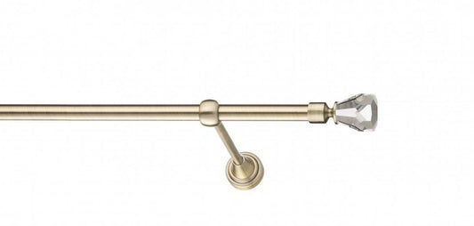 Galerie Metalică Cristal Conic, simplă, clasic, fără inele, 19mm, antique brass (auriu antic)