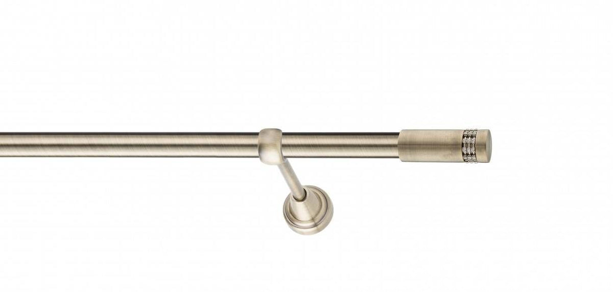 Galerie Metalică Dios, simplă, clasic, fără inele, 19mm, antique brass (auriu antic)