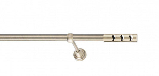 Galerie Metalică Drop, simplă, clasic, fără inele, 19mm, antique brass (auriu antic)