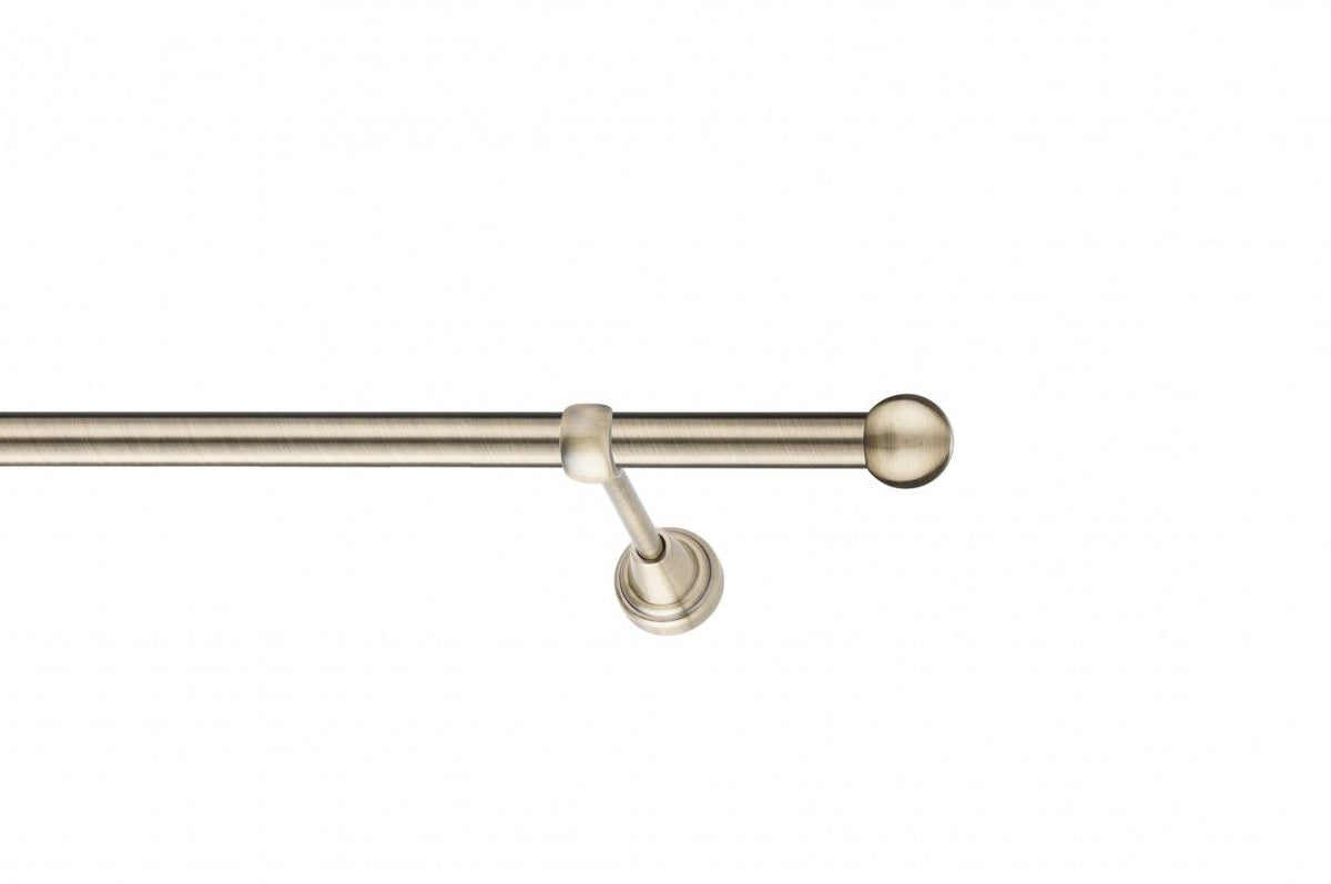 Galerie Metalică Sfera, simplă, clasic, fără inele, 19mm, antique brass (auriu antic)