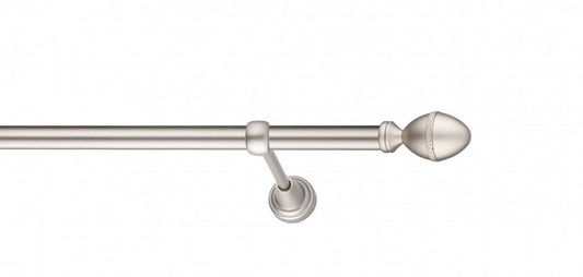 Galerie Metalică Cezar, simplă, clasic, fără inele, 19mm, satin nichel (argintiu mat)