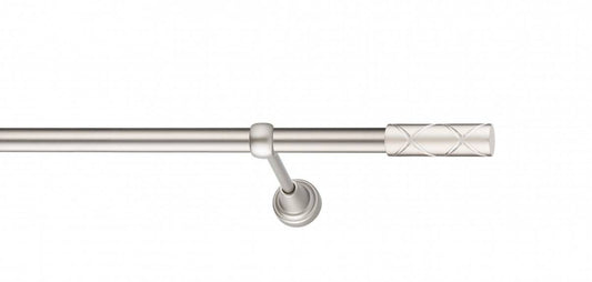 Galerie Metalică Ciel, simplă, clasic, fără inele, 19mm, satin nichel (argintiu mat)
