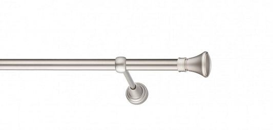 Galerie Metalică Conic, simplă, clasic, fără inele, 19mm, satin nichel (argintiu mat)