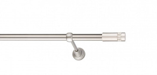 Galerie Metalică Dios, simplă, clasic, fără inele, 19mm, satin nichel (argintiu mat)