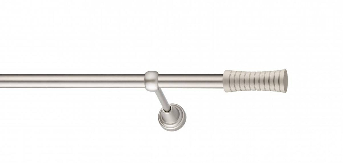 Galerie Metalică Febris, simplă, clasic, fără inele, 19mm, satin nichel (argintiu mat)