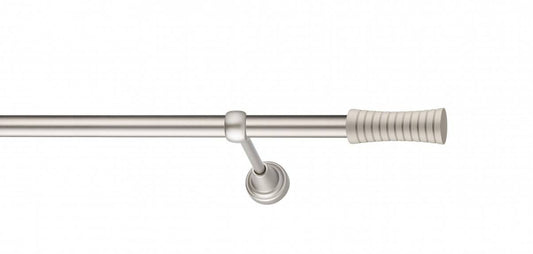 Galerie Metalică Febris, simplă, clasic, fără inele, 19mm, satin nichel (argintiu mat)