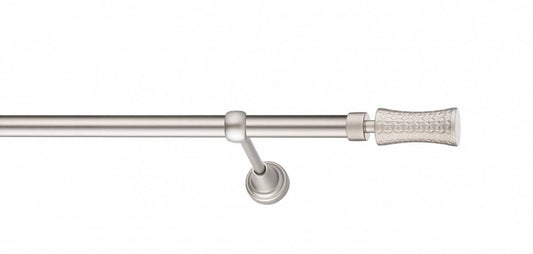 Galerie Metalică Jaris, simplă, clasic, fără inele, 19mm, satin nichel (argintiu mat)