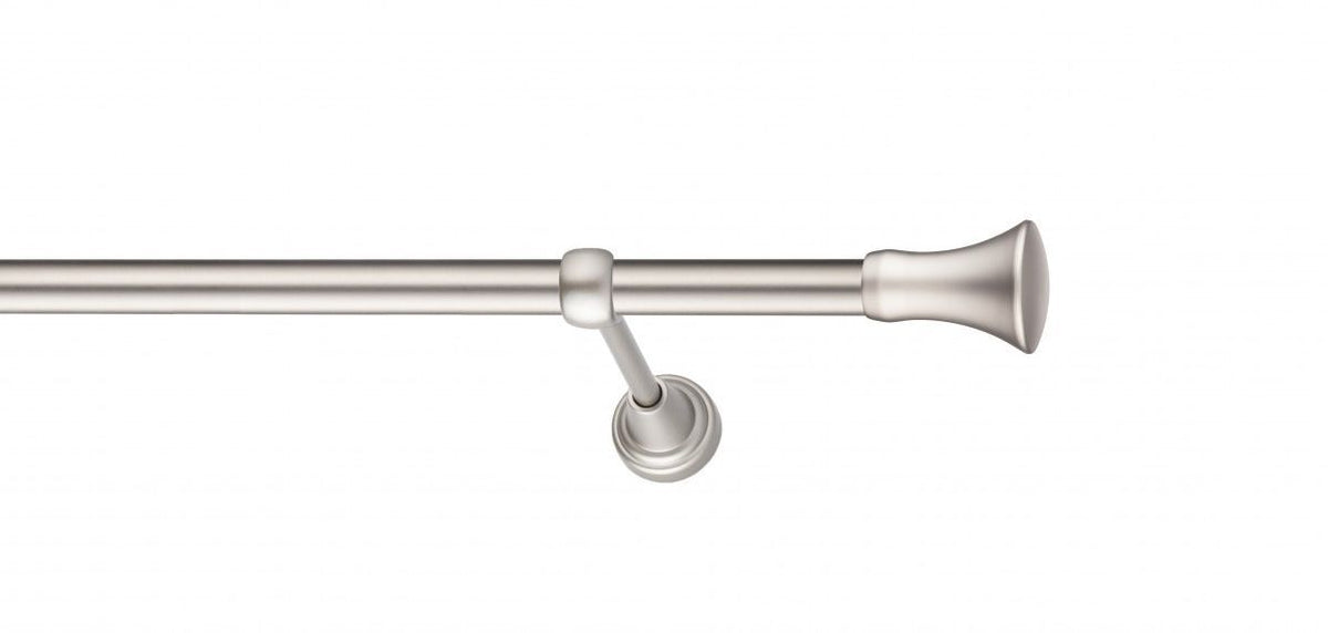 Galerie Metalică Monaco, simplă, clasic, fără inele, 19mm, satin nichel (argintiu mat)
