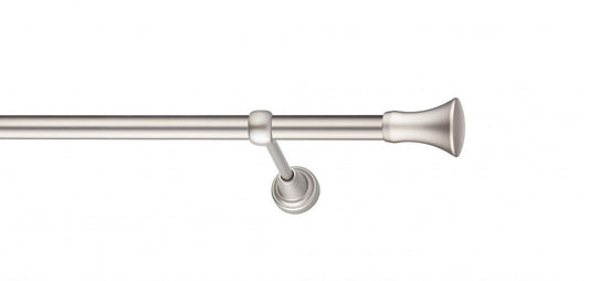 Galerie Metalică Monaco, simplă, clasic, fără inele, 19mm, satin nichel (argintiu mat)