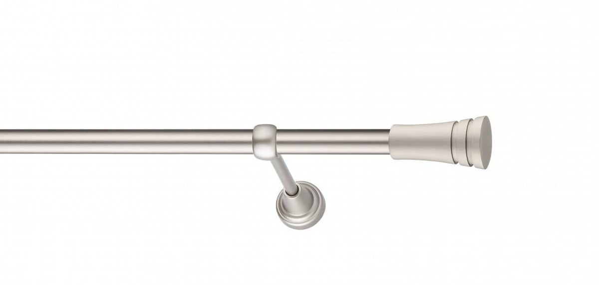 Galerie Metalică Paola, simplă, clasic, fără inele, 19mm, satin nichel (argintiu mat)