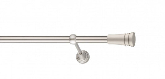 Galerie Metalică Paola, simplă, clasic, fără inele, 19mm, satin nichel (argintiu mat)