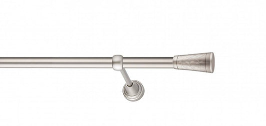 Galerie Metalică Sevilla, simplă, clasic, fără inele, 19mm, satin nichel (argintiu mat)