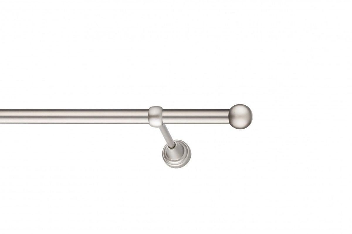 Galerie Metalică Sfera, simplă, clasic, fără inele, 19mm, satin nichel (argintiu mat)