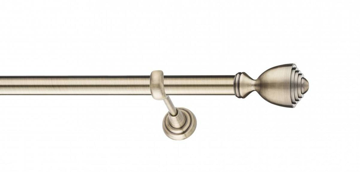 Galerie Metalică Avanti, simplă, clasic, fără inele, 25mm, antique brass (auriu antic)