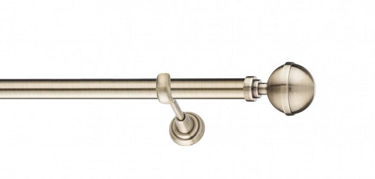 Galerie Metalică Kalisto, simplă, clasic, fără inele, 25mm, antique brass (auriu antic)