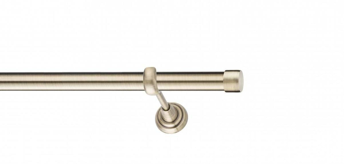 Galerie Metalică Luna, simplă, clasic, fără inele, 25mm, antique brass (auriu antic)