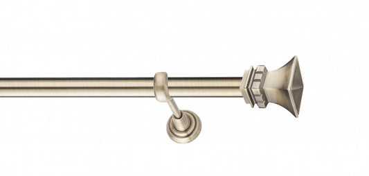Galerie Metalică Verona, simplă, clasic, fără inele, 25mm, antique brass (auriu antic)