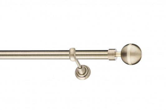 Galerie Metalică Vivaldi, simplă, clasic, fără inele, 25mm, antique brass (auriu antic)