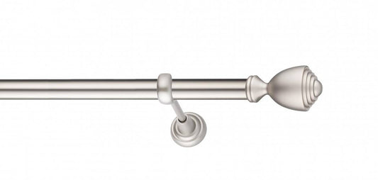 Galerie Metalică Avanti, simplă, clasic, fără inele, 25mm, satin nichel (argintiu mat)