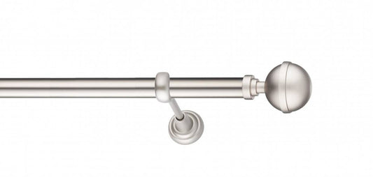 Galerie Metalică Kalisto, simplă, clasic, fără inele, 25mm, satin nichel (argintiu mat)