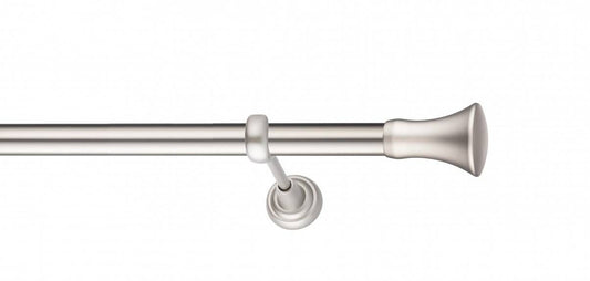 Galerie Metalică Monaco, simplă, clasic, fără inele, 25mm, satin nichel (argintiu mat)