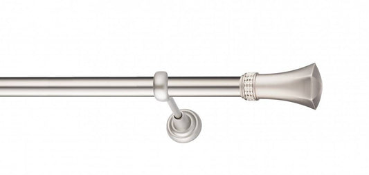 Galerie Metalică Montana, simplă, clasic, fără inele, 25mm, satin nichel (argintiu mat)