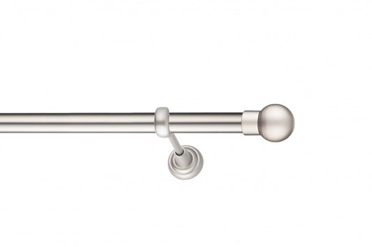 Galerie Metalică Sfera, simplă, clasic, fără inele, 25mm, satin nichel (argintiu mat)