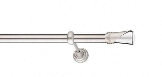 Galerie Metalică Vega, simplă, clasic, fără inele, 25mm, satin nichel (argintiu mat)