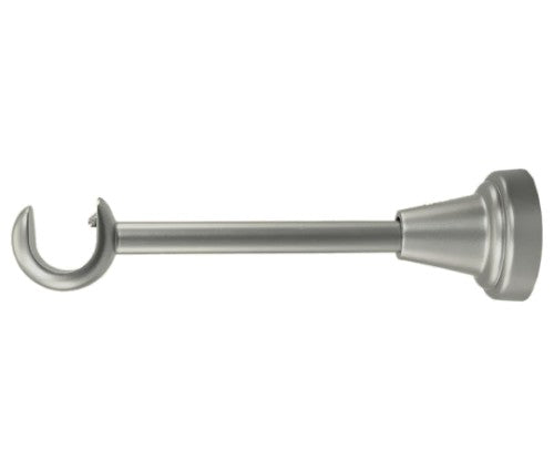 Galerie Metalică Striat, simplă, clasic, fără inele, 16mm, satin nichel (argintiu mat)