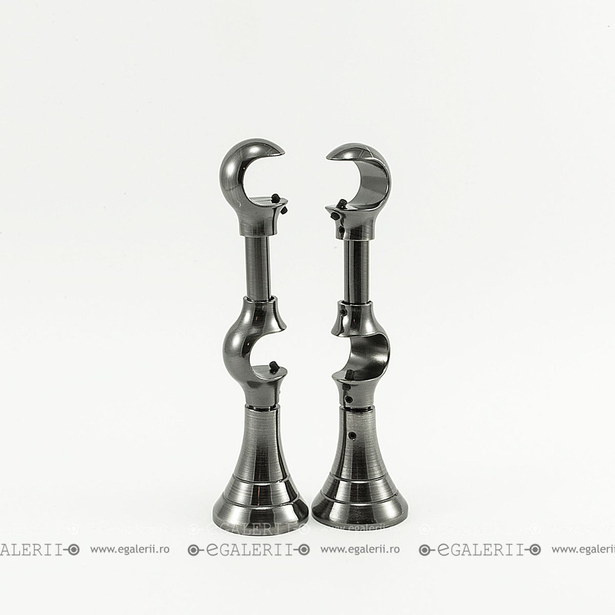 Consola Dubla Reglabila 19mm Black Nickel x 2 buc