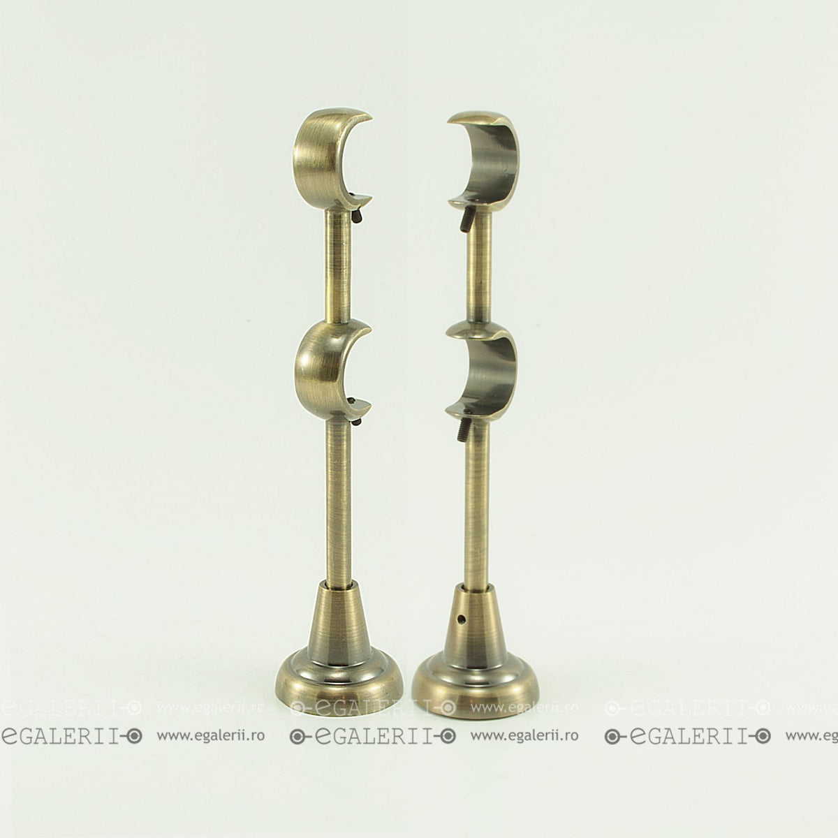Consolă Dublă Deschisă, 16mm, Antique brass. Preț/ 2 buc.
