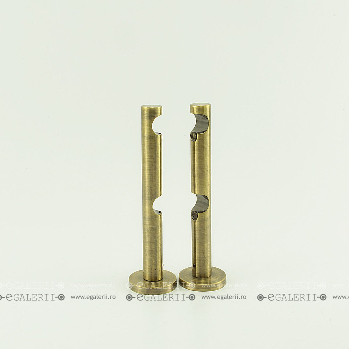 Consolă moderna dubla deschisa, 16mm, Antique brass. Preț/ 2 buc.