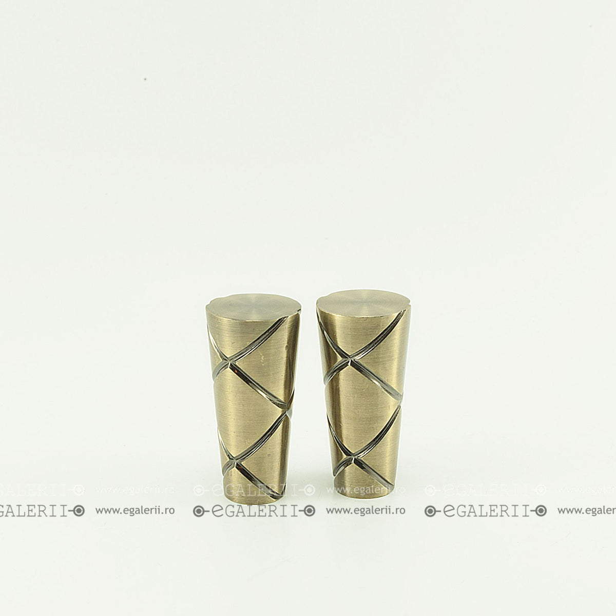 Ornament Conic Striat 19mm Antique brass x 2 buc