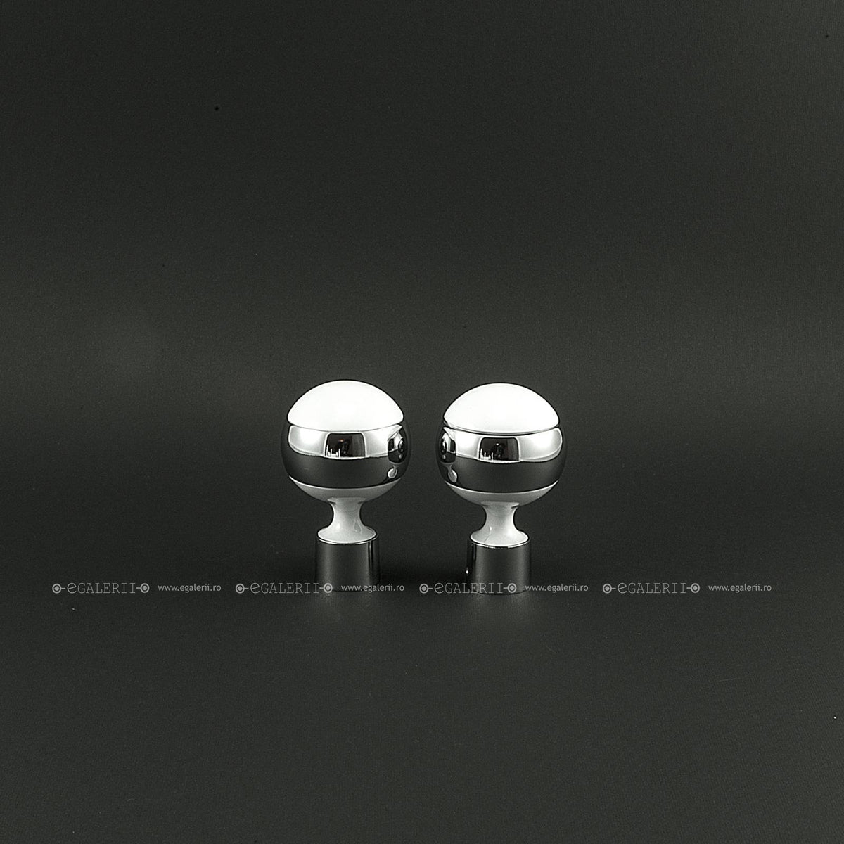 Ornament Kula 19mm White Matt x 2 buc