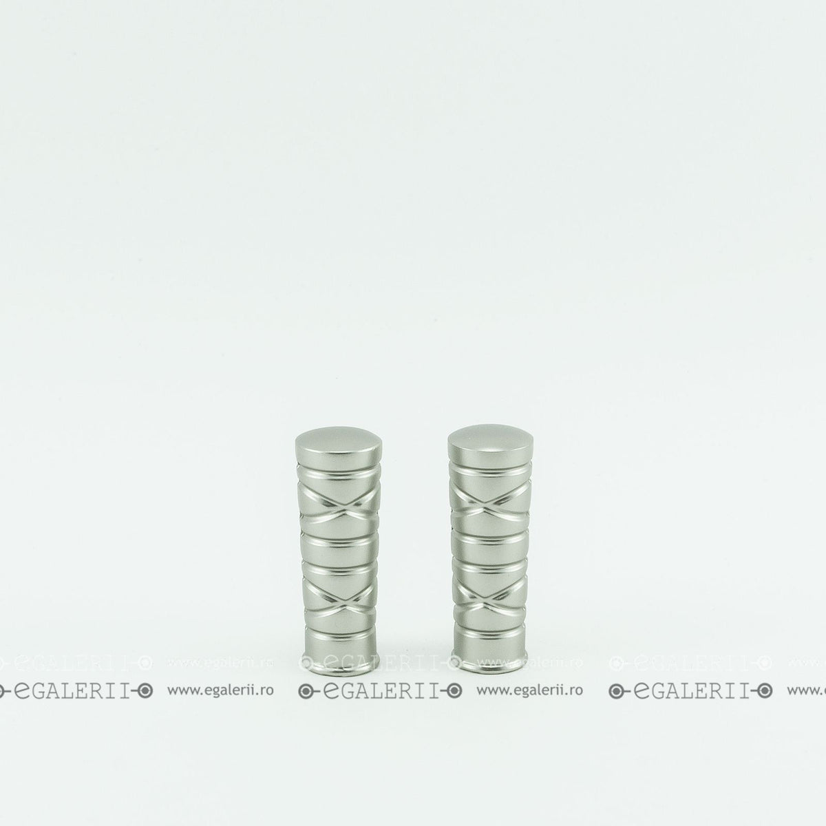 Ornament Conic Striat 16mm Satin Nickel x 2 buc