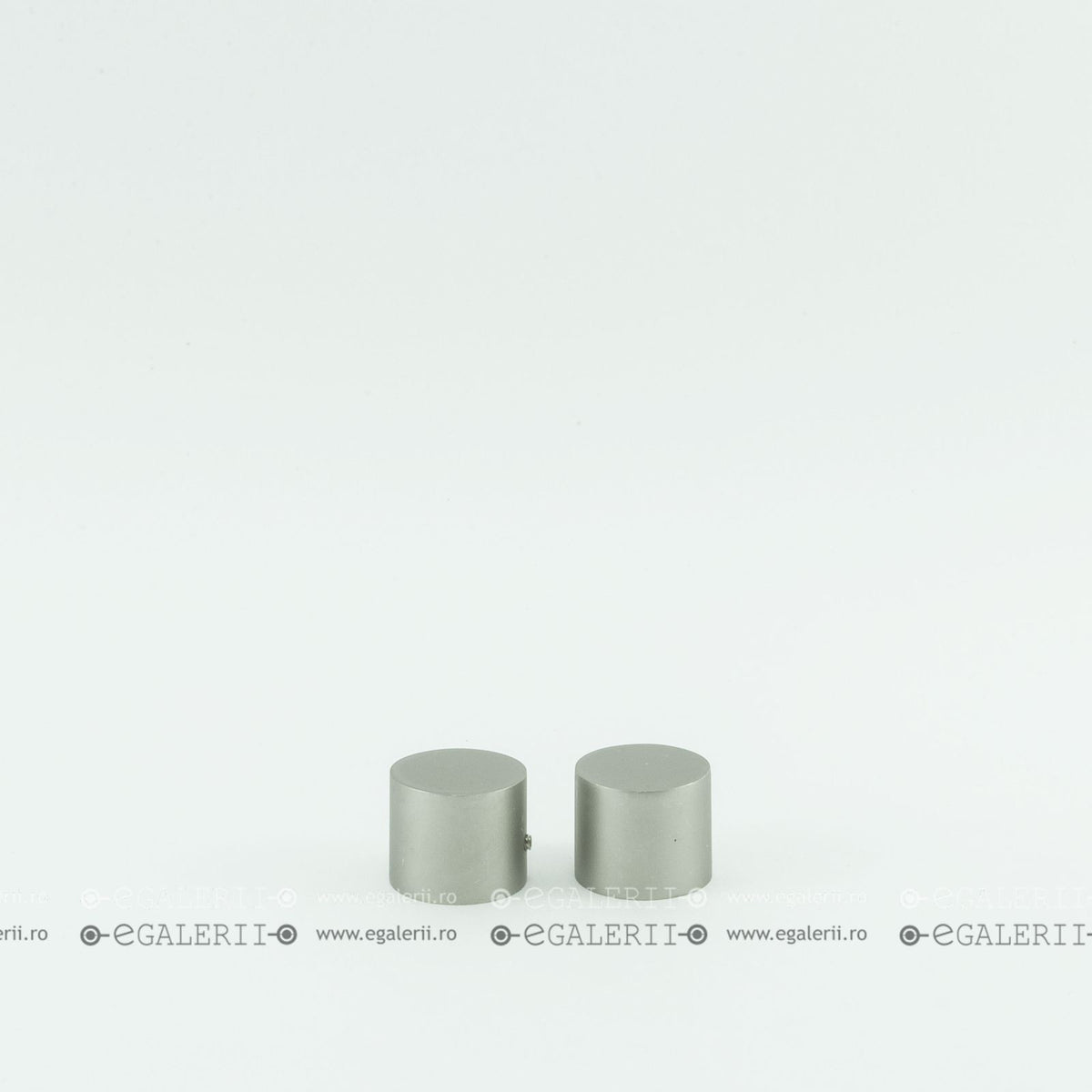 Ornament Cilindric 25mm Satin nickel x 2 buc