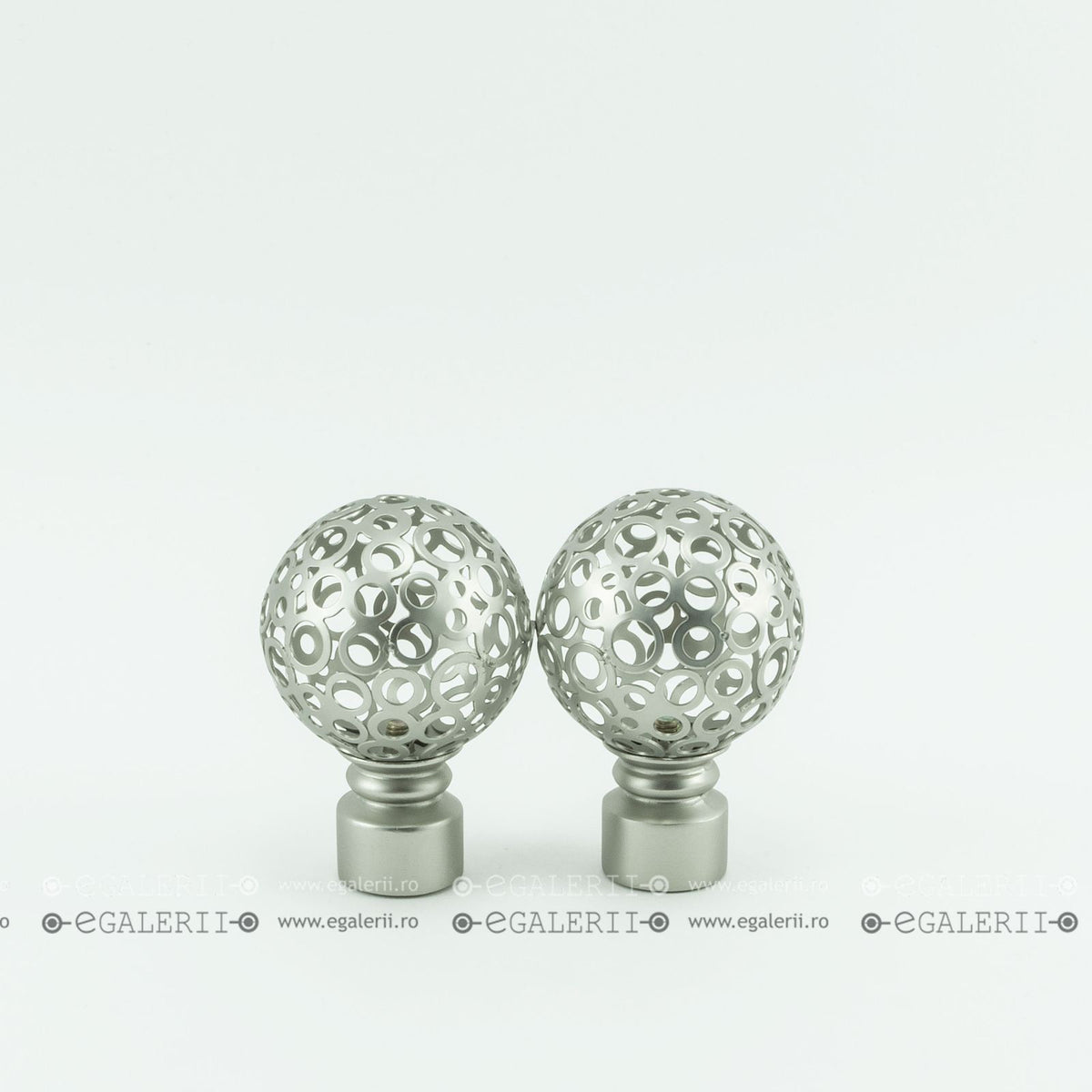 Ornament Sun 19mm Satin nickel x 2 buc
