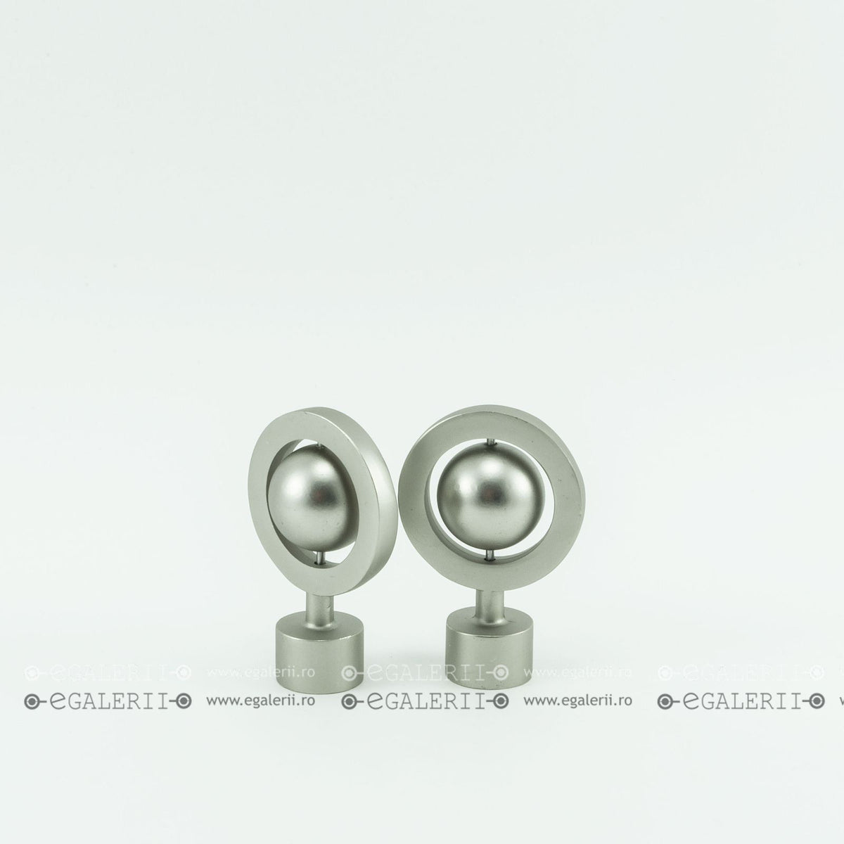 Ornament Jupiter 19mm Satin nickel x 2 buc