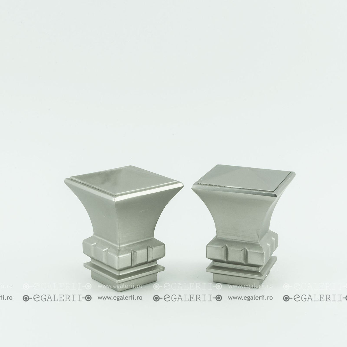 Ornament Veza 25mm Satin nickel x 2 buc
