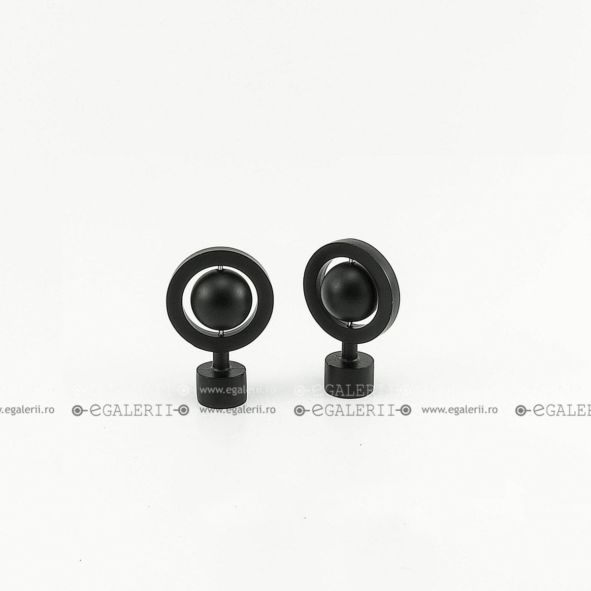 Ornament Jupiter 19mm Black x 2 buc