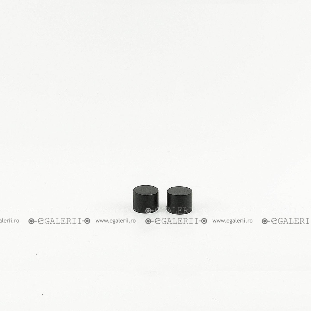 Ornament Cilindric 19 mm Black x 2 buc